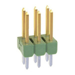 TE Connectivity AMPMODU MOD II Series Straight Through Hole Pin Header, 6 Contact(s), 2.54mm Pitch, 2 Row(s), Unshrouded
