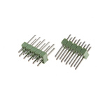 TE Connectivity AMPMODU MOD II Series Straight Through Hole Pin Header, 10 Contact(s), 2.54mm Pitch, 2 Row(s),