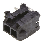 Molex Micro-Fit 3.0 Series Right Angle Through Hole PCB Header, 2 Contact(s), 3.0mm Pitch, 2 Row(s), Shrouded
