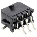 Molex Micro-Fit 3.0 Series Right Angle Surface Mount PCB Header, 6 Contact(s), 3.0mm Pitch, 2 Row(s), Shrouded