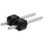 Molex C-Grid III Series Straight Through Hole Pin Header, 2 Contact(s), 2.54mm Pitch, 1 Row(s), Unshrouded
