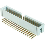 ASSMANN WSW AWHW Series Right Angle Through Hole PCB Header, 40 Contact(s), 2.54mm Pitch, 2 Row(s), Shrouded