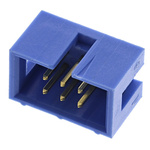 TE Connectivity AMP-LATCH Series Straight Through Hole PCB Header, 6 Contact(s), 2.54mm Pitch, 2 Row(s), Shrouded