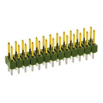 TE Connectivity AMPMODU MOD II Series Straight Through Hole Pin Header, 26 Contact(s), 2.54mm Pitch, 2 Row(s),