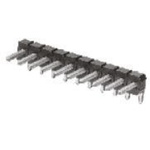 TE Connectivity AMPMODU MOD II Series Right Angle Through Hole Pin Header, 40 Contact(s), 2.54mm Pitch, 1 Row(s),