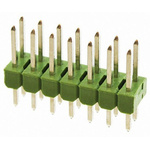 TE Connectivity AMPMODU MOD II Series Straight Through Hole Pin Header, 14 Contact(s), 2.54mm Pitch, 2 Row(s),