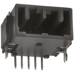 JAE MX34 Series Right Angle Through Hole PCB Header, 5 Contact(s), 2.2mm Pitch, 1 Row(s), Shrouded
