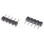 Preci-Dip Straight Surface Mount Pin Header, 5 Contact(s), 2.54mm Pitch, 1 Row(s), Unshrouded