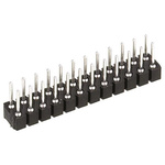 Preci-Dip Straight Surface Mount Pin Header, 12 Contact(s), 2.54mm Pitch, 2 Row(s), Unshrouded