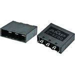 TE Connectivity Dynamic 5000 Series Straight Through Hole PCB Header, 4 Contact(s), 10.16mm Pitch, 1 Row(s), Shrouded