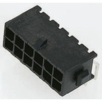 TE Connectivity Micro MATE-N-LOK Series Straight Through Hole PCB Header, 6 Contact(s), 3.0mm Pitch, 2 Row(s), Shrouded