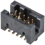 Amphenol Communications Solutions Rib-Cage Series Straight Surface Mount PCB Header, 10 Contact(s), 1.27mm Pitch, 2