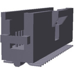 TE Connectivity AMPMODU System 50 Series Right Angle Through Hole PCB Header, 10 Contact(s), 1.27mm Pitch, 2 Row(s),