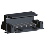 TE Connectivity AMP CT Series Right Angle Surface Mount PCB Header, 5 Contact(s), 2.0mm Pitch, 1 Row(s), Shrouded