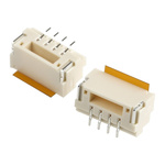 JST GH Series Straight Surface Mount PCB Header, 4 Contact(s), 1.25mm Pitch, Shrouded