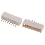 JST ZH Series Top Entry Through Hole PCB Header, 8 Contact(s), 1.5mm Pitch, 1 Row(s), Shrouded