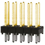 Samtec TSW Series Straight Through Hole Pin Header, 10 Contact(s), 2.54mm Pitch, 2 Row(s), Unshrouded