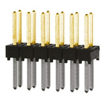 Samtec TSW Series Straight Through Hole Pin Header, 12 Contact(s), 2.54mm Pitch, 2 Row(s), Unshrouded