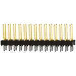 Samtec TSW Series Straight Through Hole Pin Header, 28 Contact(s), 2.54mm Pitch, 2 Row(s), Unshrouded