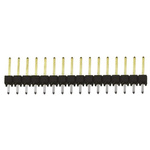Samtec TSW Series Straight Through Hole Pin Header, 16 Contact(s), 2.54mm Pitch, 1 Row(s), Unshrouded