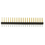 Samtec TSW Series Straight Through Hole Pin Header, 40 Contact(s), 2.54mm Pitch, 2 Row(s), Unshrouded