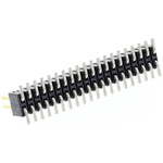 Samtec FTSH Series Straight Surface Mount Pin Header, 40 Contact(s), 1.27mm Pitch, 2 Row(s), Unshrouded