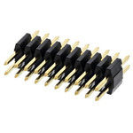 Amphenol ICC Minitek127 Series Straight Through Hole Pin Header, 20 Contact(s), 1.27mm Pitch, 2 Row(s), Unshrouded