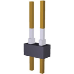 TE Connectivity AMPMODU MOD II Series Straight Through Hole Pin Header, 1 Contact(s), 2.54mm Pitch, 1 Row(s), Unshrouded