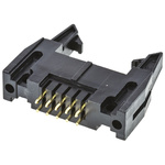 Amphenol T816 Series Straight Through Hole PCB Header, 10 Contact(s), 2.54mm Pitch, 2 Row(s), Shrouded