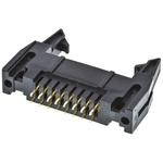 Amphenol T816 Series Straight Through Hole PCB Header, 16 Contact(s), 2.54mm Pitch, 2 Row(s), Shrouded