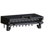 TE Connectivity AMPMODU MTE Series Right Angle Through Hole PCB Header, 10 Contact(s), 2.54mm Pitch, 1 Row(s), Shrouded