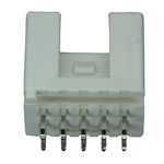 JST PUD Series Straight Through Hole PCB Header, 10 Contact(s), 2.0mm Pitch, 2 Row(s), Shrouded