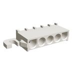 TE Connectivity Universal MATE-N-LOK Series Right Angle Through Hole PCB Header, 5 Contact(s), 6.35mm Pitch, 1 Row(s),