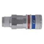 CEJN Pneumatic Quick Connect Coupling Brass, Stainless Steel 3/8 in Threaded