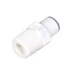 Legris Threaded-to-Tube Pneumatic Fitting, R 3/8 to, Push In 10 mm, LIQUIfit Series, 16 bar