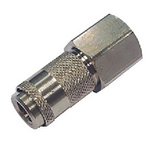 RS PRO Pneumatic Quick Connect Coupling Nickel Plated Brass M5 Threaded