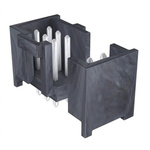 Molex C-Grid III Series Vertical Through Hole PCB Header, 18 Contact(s), 2.54mm Pitch, 2 Row(s), Shrouded