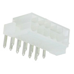 Molex Mini-Fit Jr. Series Right Angle Through Hole PCB Header, 12 Contact(s), 4.2mm Pitch, 2 Row(s), Shrouded
