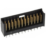 TE Connectivity AMPMODU MOD II Series Straight Through Hole PCB Header, 24 Contact(s), 2.54mm Pitch, 2 Row(s), Shrouded