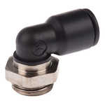 Legris Threaded-to-Tube Elbow Connector G 3/8 to Push In 10 mm, LF3000 Series, 20 bar