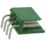 TE Connectivity AMPMODU MOD I Series Right Angle Through Hole PCB Header, 4 Contact(s), 3.96mm Pitch, 1 Row(s), Shrouded