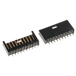 TE Connectivity AMPMODU MOD II Series Straight Through Hole PCB Header, 10 Contact(s), 2.54mm Pitch, 1 Row(s), Shrouded