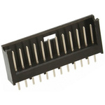 TE Connectivity AMPMODU MOD II Series Straight Through Hole PCB Header, 12 Contact(s), 2.54mm Pitch, 1 Row(s), Shrouded
