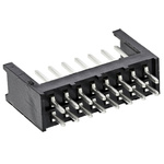 TE Connectivity AMPMODU MOD II Series Straight Through Hole PCB Header, 16 Contact(s), 2.54mm Pitch, 2 Row(s), Shrouded