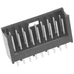 TE Connectivity AMPMODU MOD II Series Straight Through Hole PCB Header, 18 Contact(s), 2.54mm Pitch, 2 Row(s), Shrouded