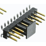 TE Connectivity AMPMODU MOD II Series Straight Surface Mount Pin Header, 16 Contact(s), 2.54mm Pitch, 2 Row(s),