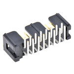 3M 2500 Series Right Angle Through Hole PCB Header, 16 Contact(s), 2.54mm Pitch, 2 Row(s), Shrouded