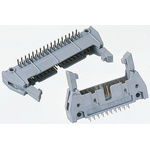 3M 3000 Series Right Angle Through Hole PCB Header, 10 Contact(s), 2.54mm Pitch, 2 Row(s), Shrouded