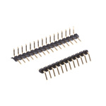 HARWIN M22 Series Right Angle Through Hole Pin Header, 50 Contact(s), 2.0mm Pitch, 1 Row(s), Unshrouded