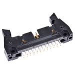 3M 3000 Series Straight Through Hole PCB Header, 24 Contact(s), 2.54mm Pitch, 2 Row(s), Shrouded